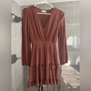 Altar’d State short brown dress.